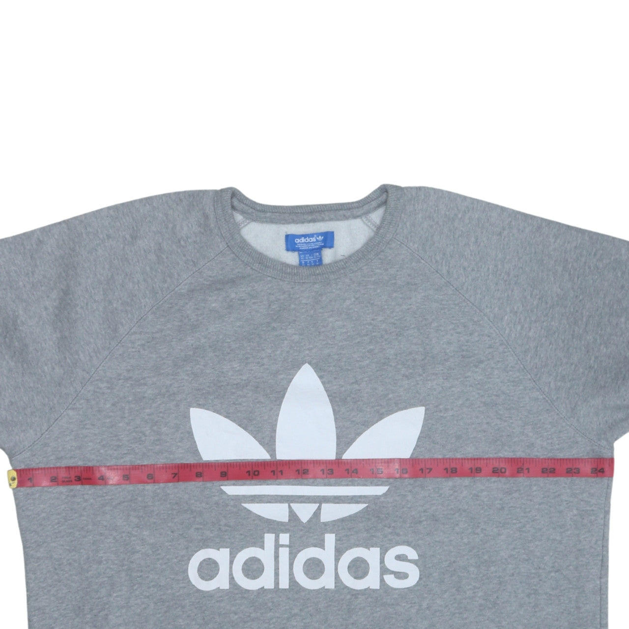 Adidas Men's Grey XL Trefoil Logo Pullover Sweatshirt