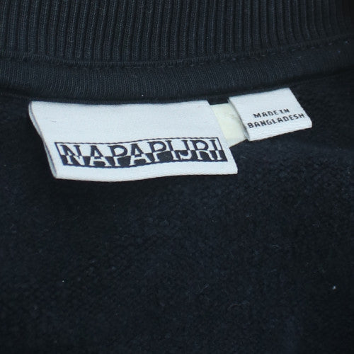 Napapijri Men's Black Pullover Sweatshirt L Outdoor Fleece