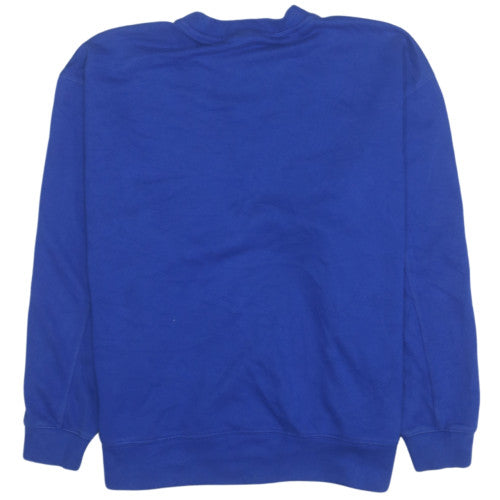 Adidas Women Blue Crew Neck Pullover Sweatshirt Size 6