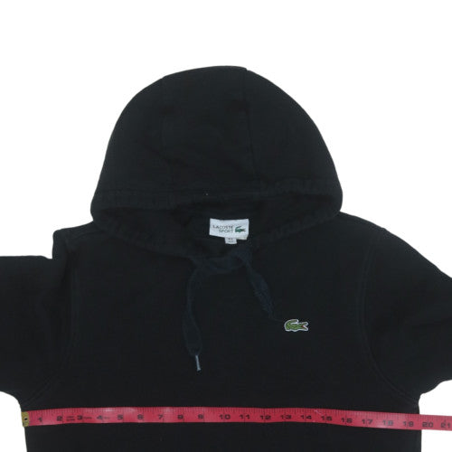 Lacoste Sport Men's Black Pullover Hoodie Size M Cotton Blend