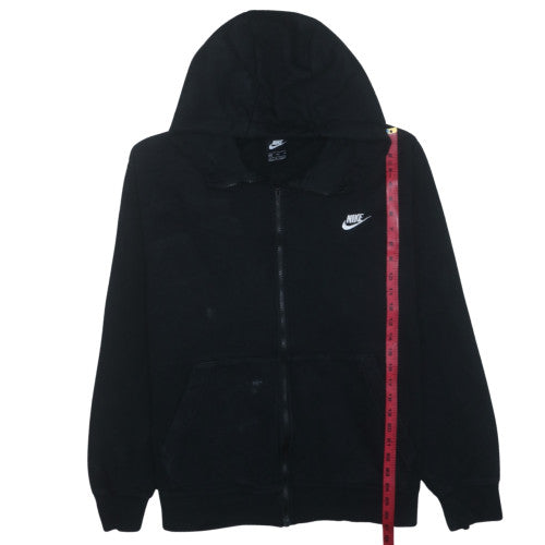 Nike Men Black 2XL Full Zip Hoodie Fleece Sweatshirt