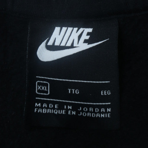 Nike Men Black 2XL Full Zip Hoodie Fleece Sweatshirt