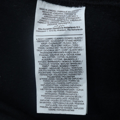 Nike Men Black 2XL Full Zip Hoodie Fleece Sweatshirt