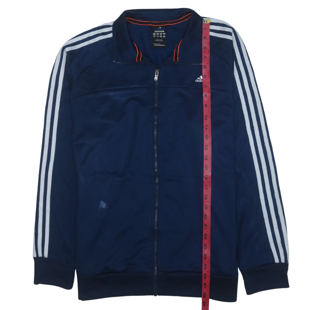 Adidas Men's Blue XL Track Jacket Essentials Full Zip Sportswear