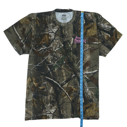 Russell Outdoors Men's Brown Camouflage 2XL Cotton T-Shirt
