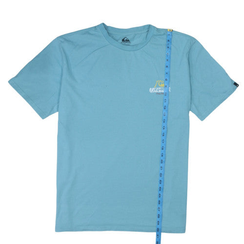 Quiksilver Mens Blue Regular Fit Cotton Graphic T-Shirt XXL