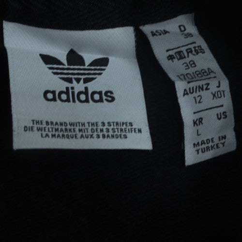 Adidas Womens Black Animal Print Crew Neck Sweatshirt Size L