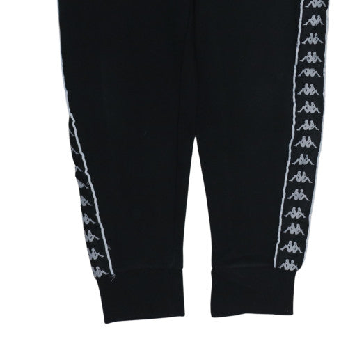 Kappa Mens Black XL Jogger Trousers Regular Fit Fleece Activewear