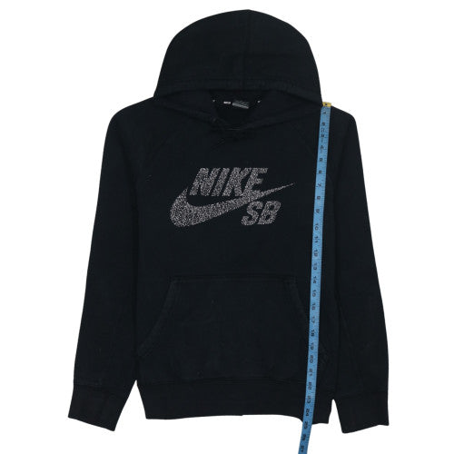 Nike SB Men's Black Pullover Hoodie M Fleece Logo Skate Sweatshirt