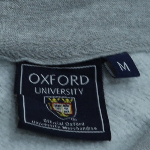 Oxford University Men's Grey Medium Crew Neck Pullover Sweatshirt