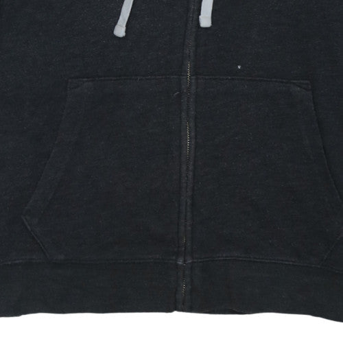 GAP Women Black Full Zip Hoodie XL Hooded Sweatshirt Classic Logo