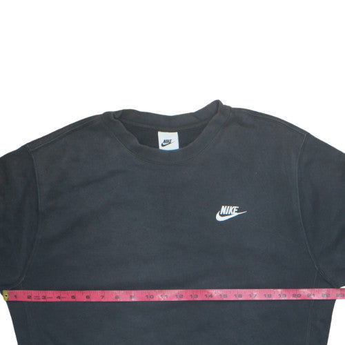 Nike Men's Black Crew Neck Sweatshirt M Classic Fleece