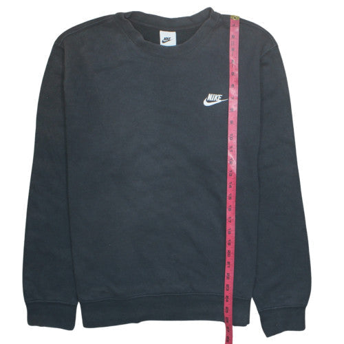 Nike Men's Black Crew Neck Sweatshirt M Classic Fleece