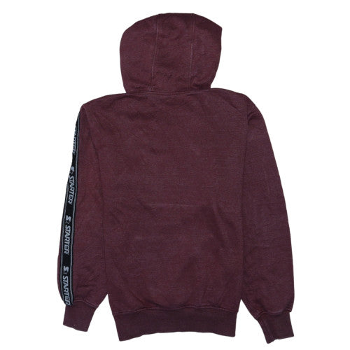 Starter Men's Red Pullover Hoodie Medium Fleece Logo Sportswear