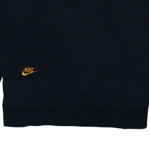 Nike Men's Black XL Crew Neck Embroidered Logo Sweatshirt