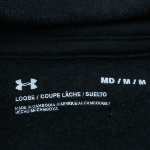 Under Armour Men's Black Pullover Hoodie Size M Fleece Sportswear