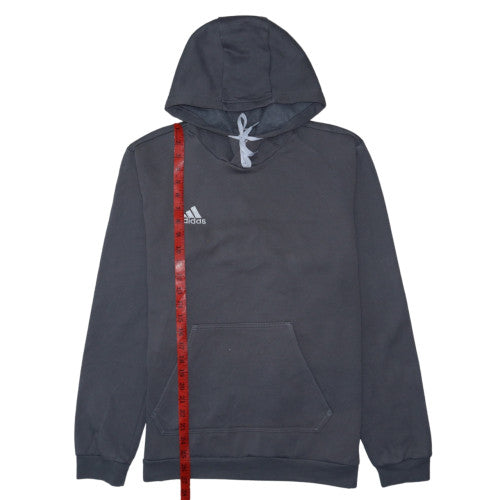Adidas Men's Grey Pullover Hoodie Regular Fit Size M
