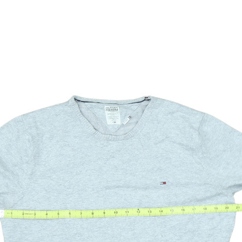 Tommy Hilfiger Men's Grey Pullover Knit Sweatshirt Size L