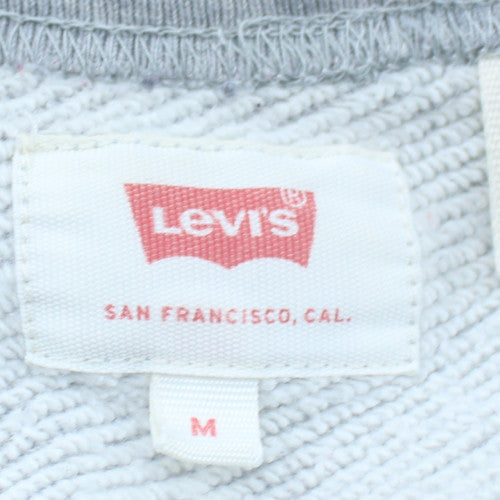 Levi's Men's Grey Logo Crew Neck Sweatshirt Size M