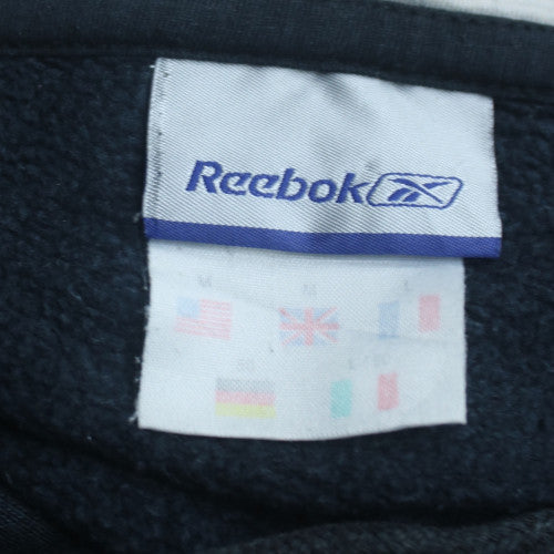 Reebok Men's Black Full Zip Hoodie L Sports Fleece Sweatshirt