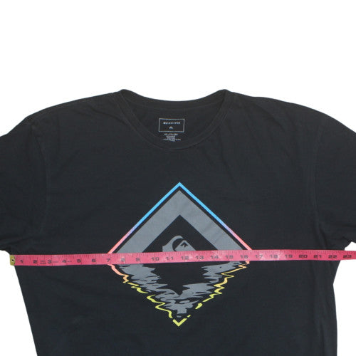 Quiksilver Men's Black 2XL Graphic Print Crew Neck T-Shirt