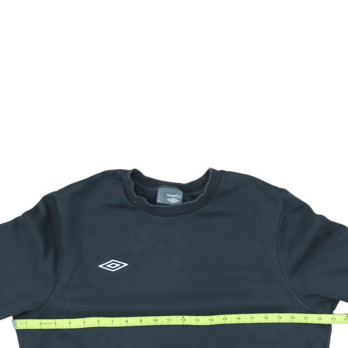 Umbro Men's Black L Pullover Sweatshirt Crew Neck Fleece