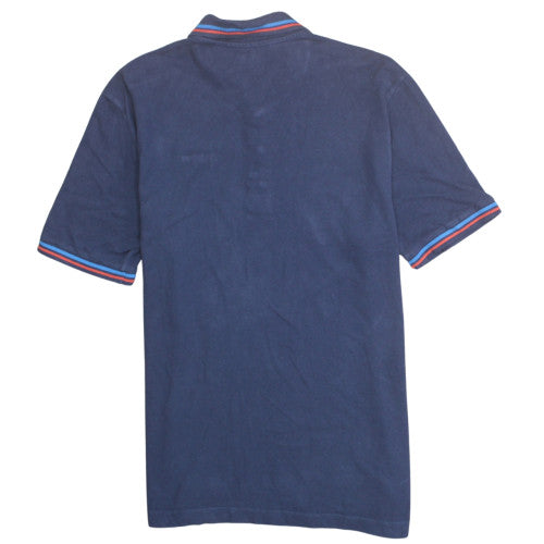 Kappa Mens Navy Blue Short Sleeve Polo Shirt XL 100% Cotton