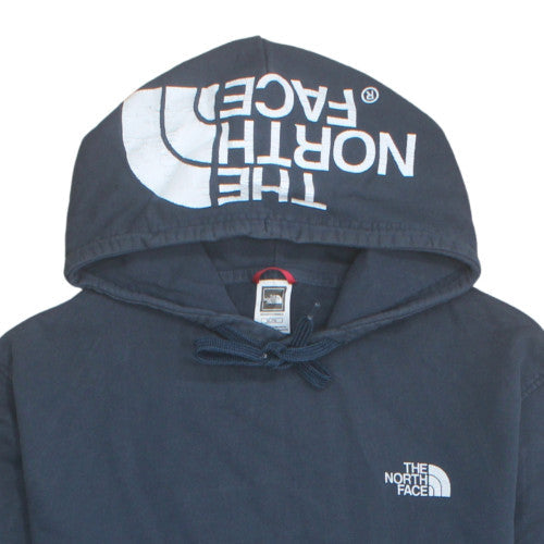 The North Face Men's Blue XL Pullover Hoodie Logo Cotton Sweatshirt