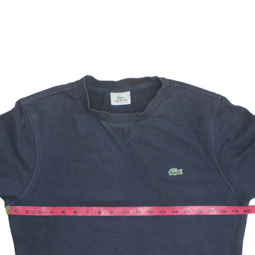 Lacoste Sport Men's Navy Cotton Crew Neck Sweatshirt Size M
