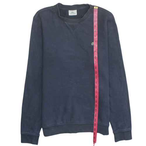 Lacoste Sport Men's Navy Cotton Crew Neck Sweatshirt Size M