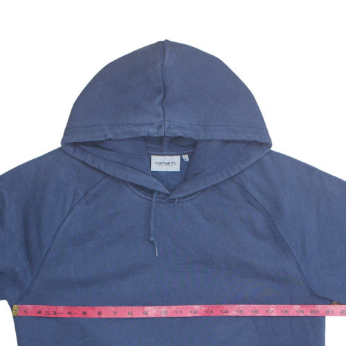 Carhartt WIP Mens Blue Pullover Hoodie Large Cotton Blend