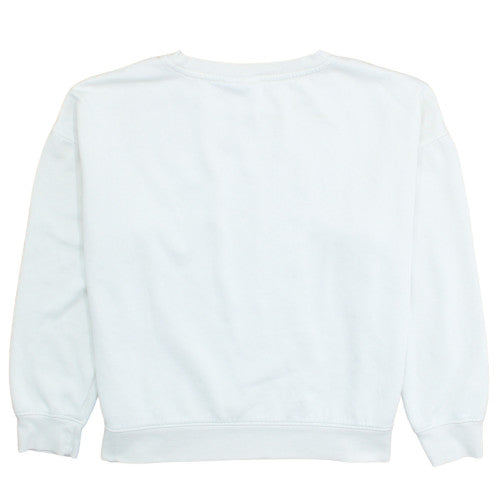 Disney Women White Mickey Mouse Pullover Sweatshirt Size L