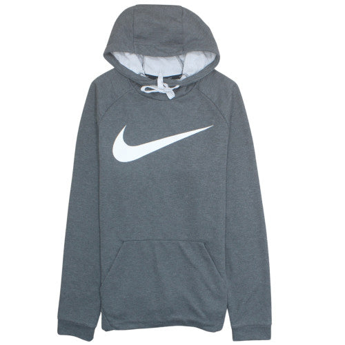 Nike Men's Grey Dri-FIT Pullover Hoodie M Regular Fit Sportswear