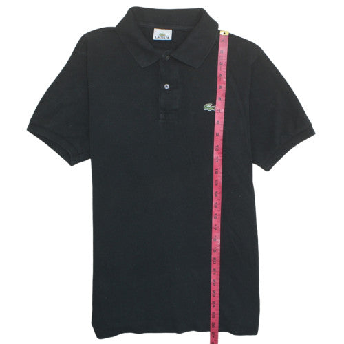 Lacoste Men's Black Cotton Classic Fit Short Sleeve Polo Shirt Size L