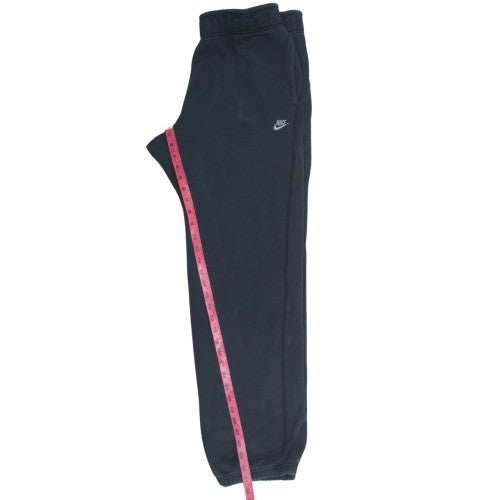Nike Mens Black Fleece Sweatpants L Regular Fit Elastic Waist
