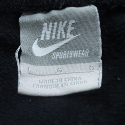 Nike Mens Black Fleece Sweatpants L Regular Fit Elastic Waist