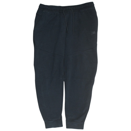 Nike Men's Black XL Fleece Jogger Trousers with Drawstring Waist
