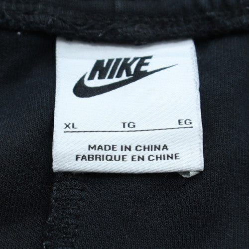 Nike Men's Black XL Fleece Jogger Trousers with Drawstring Waist