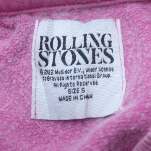 Primark Women’s Pink Rolling Stones Graphic Crew Neck Sweatshirt Size S