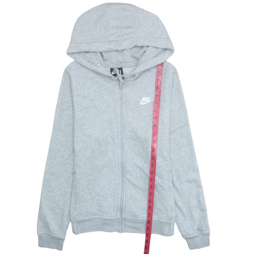 Nike Men's Grey Full Zip Hoodie Size L Fleece Sportswear