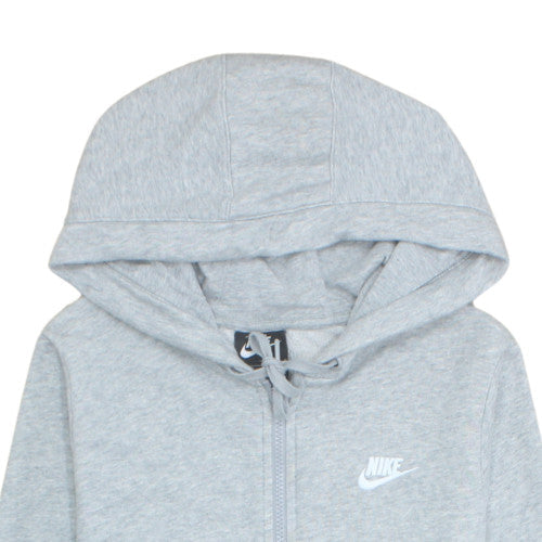 Nike Men's Grey Full Zip Hoodie Size L Fleece Sportswear