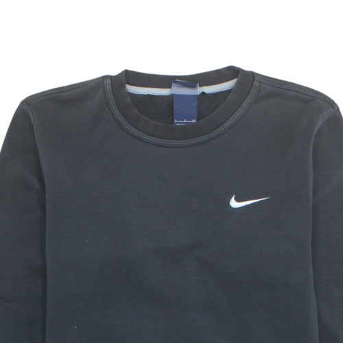 Nike Men's Black Small Pullover Sweatshirt Crew Neck Fleece