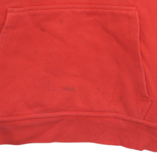 Nike Men's Red Pullover Hoodie L Regular Fit Sports Fleece