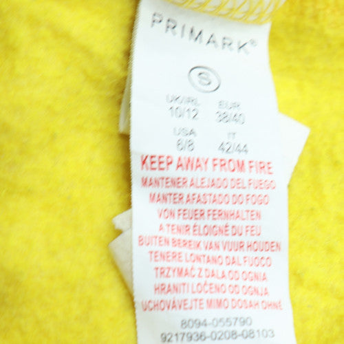 Primark Women Yellow Winnie the Pooh Pullover Hoodie Size 10-12