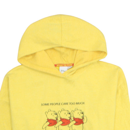 Primark Women Yellow Winnie the Pooh Pullover Hoodie Size 10-12