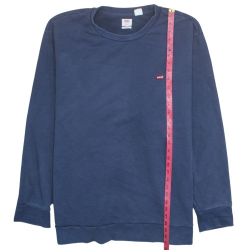 Levi's Men's Blue 4XL Pullover Sweatshirt Crew Neck Classic Fit