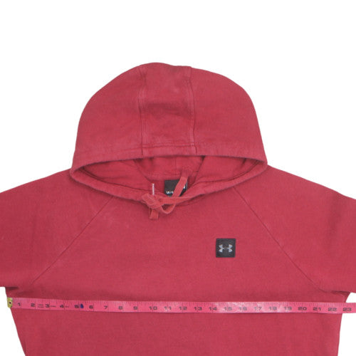 Under Armour Men's Red Pullover Hoodie Size L Fleece Sweatshirt