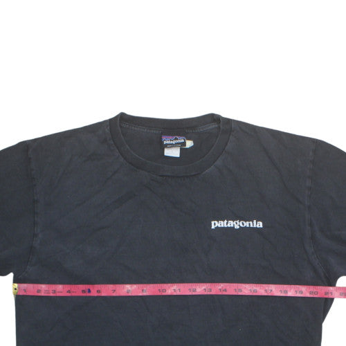 Patagonia Men's Black Cotton Outdoor Graphic Print T-Shirt Size L