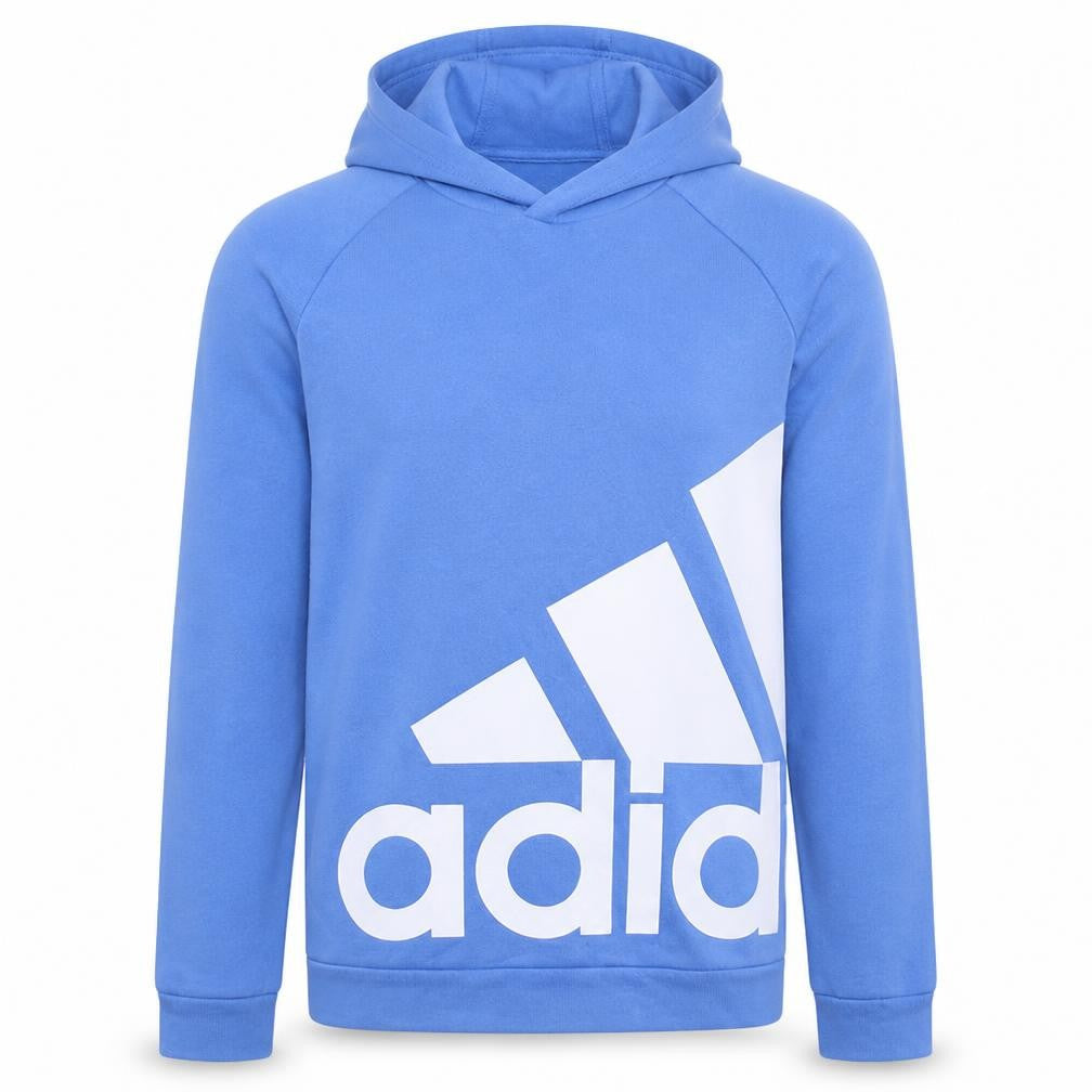 Adidas Men's Blue Pullover Hoodie Small Graphic Logo Sportswear
