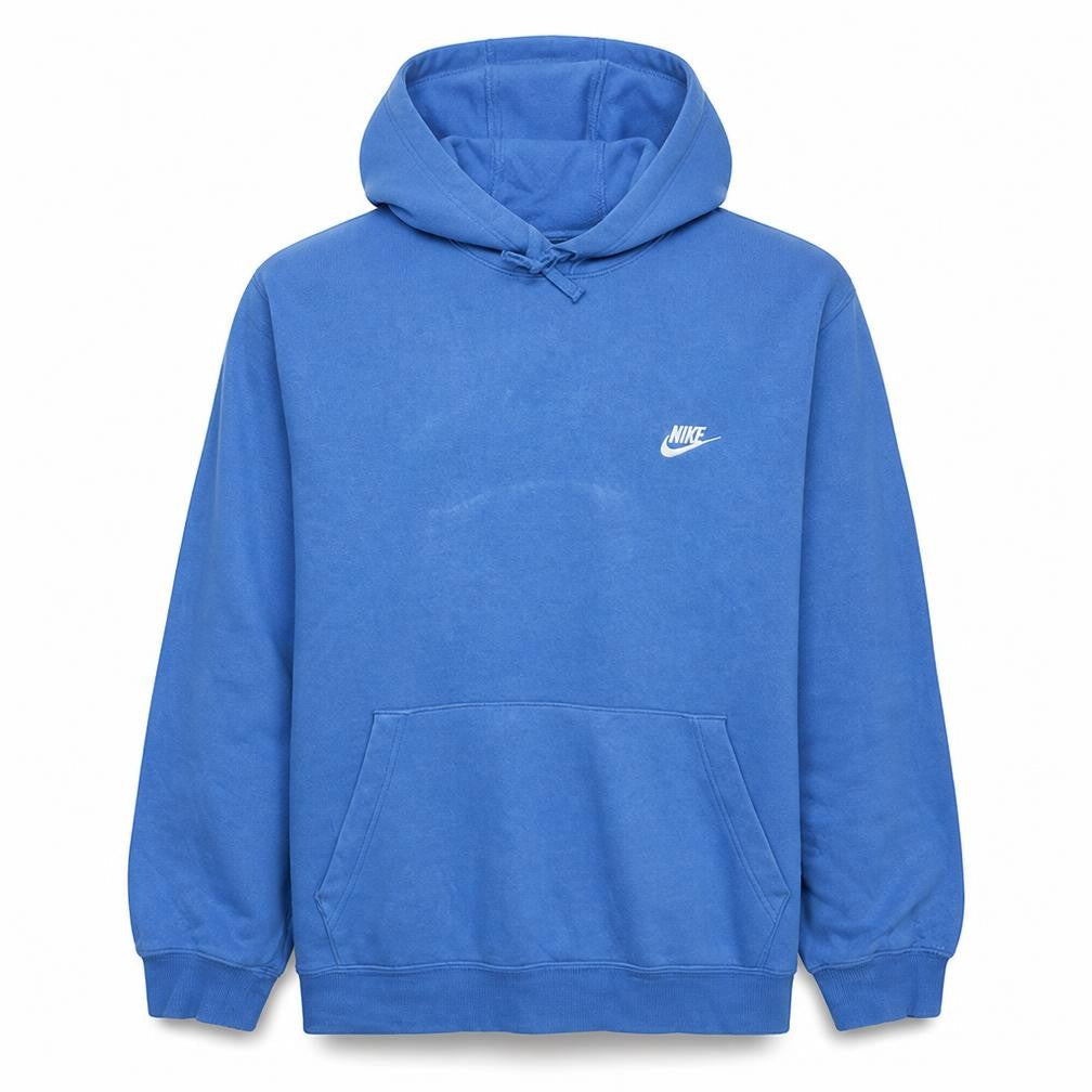 Nike Men's Blue 2XL Pullover Hoodie Fleece Logo Sweatshirt